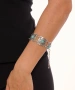 Kiraz Turquoise Stoned Silver Plated Bracelet