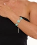 Kiraz Turquoise Stoned Silver Plated Bracelet