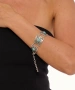 Kiraz Turquoise Stoned Silver Plated Bracelet