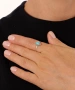 Kiraz Turquoise Stoned Silver Plated Ring