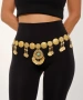 Kiraz Turquoise Stoned Gold Plated Belt