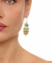 Kiraz Turquoise Stoned Gold Plated Earring