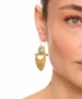 Kiraz Turquoise Stoned Gold Plated Earring