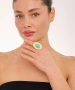 Kiraz Turquoise Stoned Gold Plated Ring