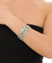 Kiraz Turquoise Stoned Silver Plated Bracelet