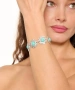 Kiraz Turquoise Stoned Silver Plated Bracelet