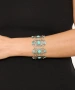 Kiraz Turquoise Stoned Silver Plated Bracelet