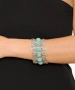 Kiraz Turquoise Stoned Silver Plated Bracelet