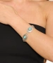 Kiraz Turquoise Stoned Silver Plated Bracelet