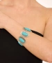 Kiraz Turquoise Stoned Silver Plated Bracelet
