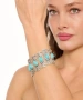 Kiraz Turquoise Stoned Silver Plated Bracelet