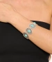 Kiraz Turquoise Stoned Silver Plated Bracelet