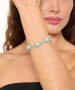 Kiraz Turquoise Stoned Silver Plated Bracelet