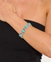 Kiraz Turquoise Stoned Silver Plated Bracelet