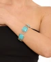 Kiraz Turquoise Stoned Silver Plated Bracelet