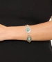 Kiraz Turquoise Stoned Silver Plated Bracelet