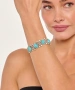 Kiraz Turquoise Stoned Silver Plated Bracelet