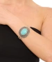Kiraz Turquoise Stoned Silver Plated Bracelet