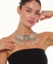 Kiraz Turquoise Stoned Silver Plated Cleopatra Necklace