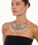 Kiraz Turquoise Stoned Silver Plated Cleopatra Necklace