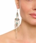 Kiraz Turquoise Stoned Silver Plated Dangling Earring
