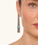 Kiraz Turquoise Stoned Silver Plated Earring