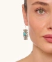 Kiraz Turquoise Stoned Silver Plated Earring