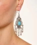 Kiraz Turquoise Stoned Silver Plated Earring