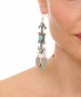 Kiraz Turquoise Stoned Silver Plated Earring