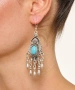 Kiraz Turquoise Stoned Silver Plated Earring