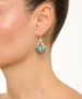 Kiraz Turquoise Stoned Silver Plated Earring