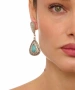 Kiraz Turquoise Stoned Silver Plated Earring
