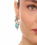 Kiraz Turquoise Stoned Silver Plated Earring