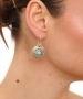Kiraz Turquoise Stoned Silver Plated Earring