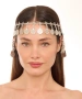 Kiraz Turquoise Stoned Silver Plated Head Accessory