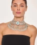Kiraz Turquoise Stoned Silver Plated Cleopatra Necklace