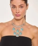 Kiraz Turquoise Stoned Silver Plated Necklace