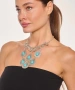 Kiraz Turquoise Stoned Silver Plated Necklace