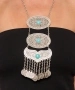 Kiraz Turquoise Stoned Silver Plated Necklace