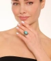 Kiraz Turquoise Stoned Silver Plated Ring