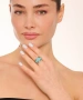 Kiraz Turquoise Stoned Silver Plated Ring