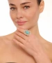 Kiraz Turquoise Stoned Silver Plated Ring