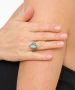 Kiraz Turquoise Stoned Silver Plated Ring