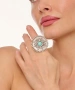 Kiraz Turquoise Stoned Silver Plated Ring