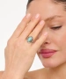 Kiraz Turquoise Stoned Silver Plated Ring