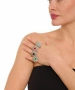 Kiraz Turquoise Stoned Silver Plated Ring