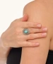 Kiraz Turquoise Stoned Silver Plated Ring