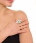 Kiraz Turquoise Stoned Silver Plated Ring