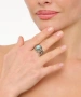Kiraz Turquoise Stoned Silver Plated Ring