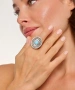 Kiraz Turquoise Stoned Silver Plated Ring